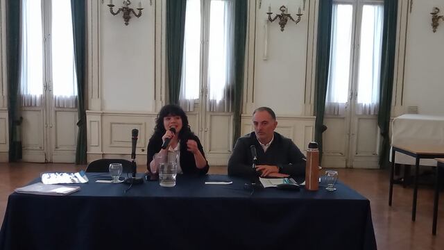 Evangelina Castro, delegada Regional del Comité Ejecutivo sobre la Trata de Personas de visita en Tres Arroyos