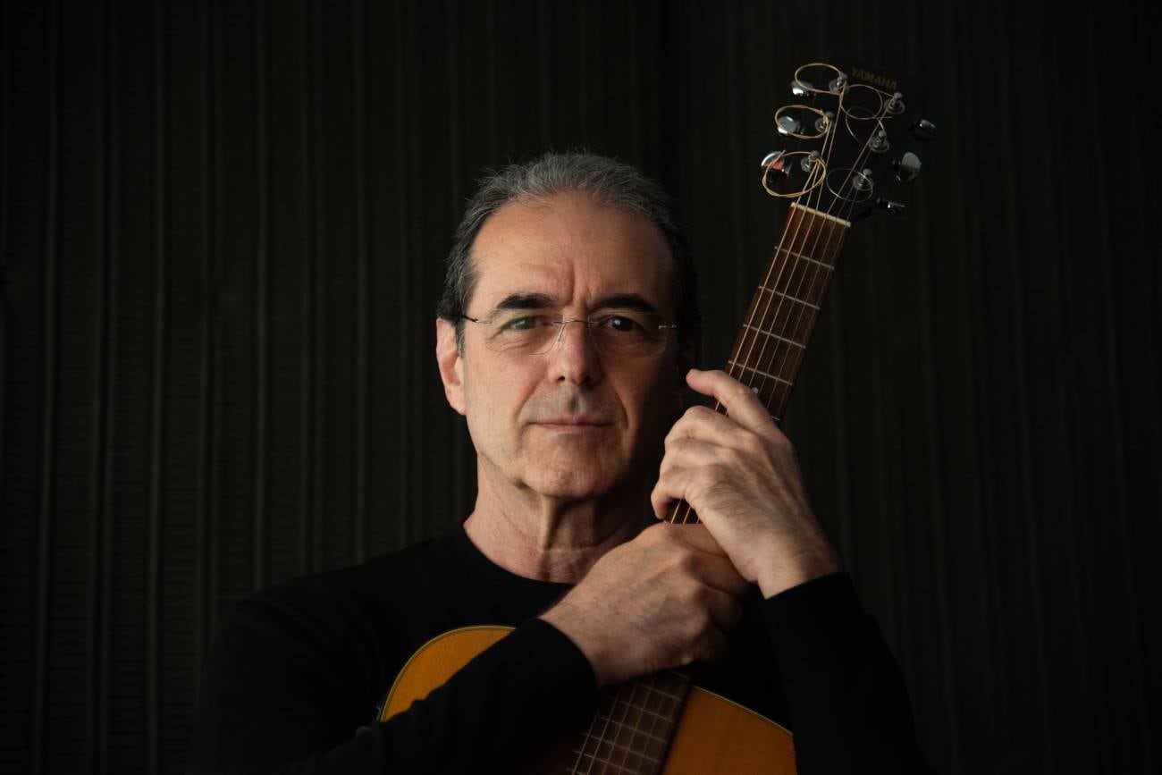 Jorge Fandermole, con su fiel compañera. (Gentileza Virginia Benedetto)