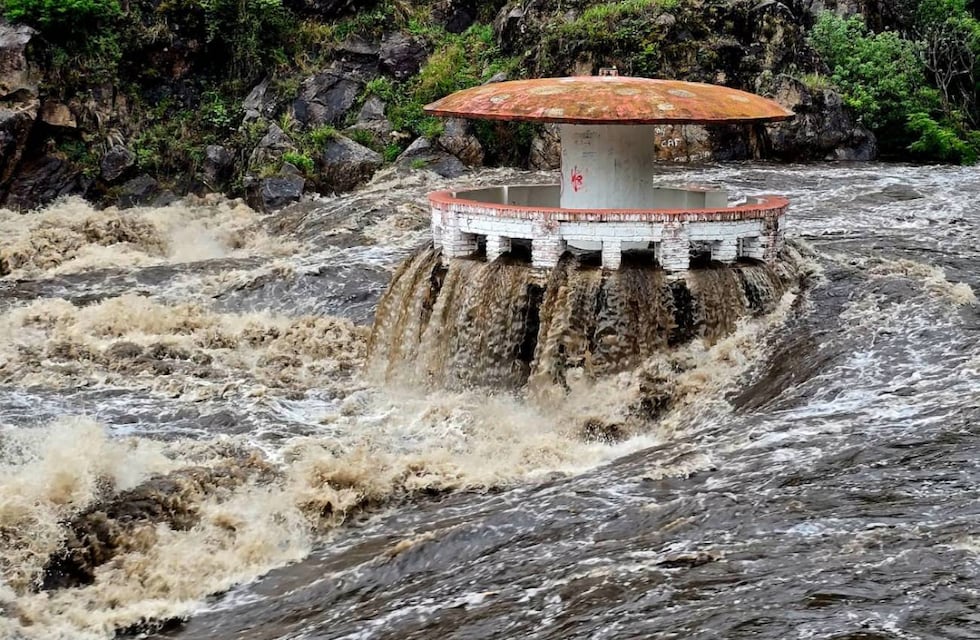 Las impresionantes crecidas en los ríos de Córdoba por las intensas lluvias