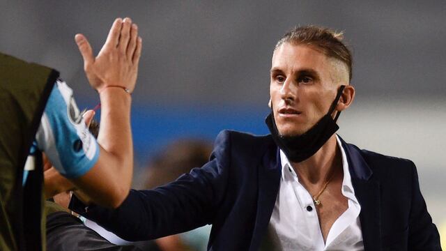 Sebastian Beccacece, el entrenador de Racing (Foto: Juan Ignacio RONCORONI / POOL / AFP)