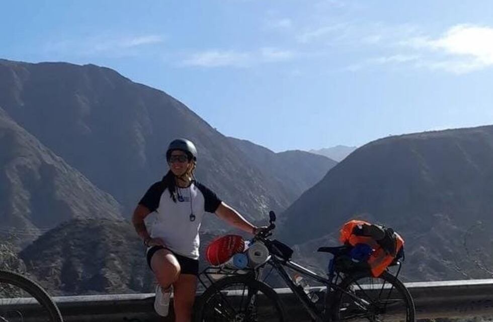 Quién es la sanjuanina que se propuso viajar en bicicleta hasta México en un año