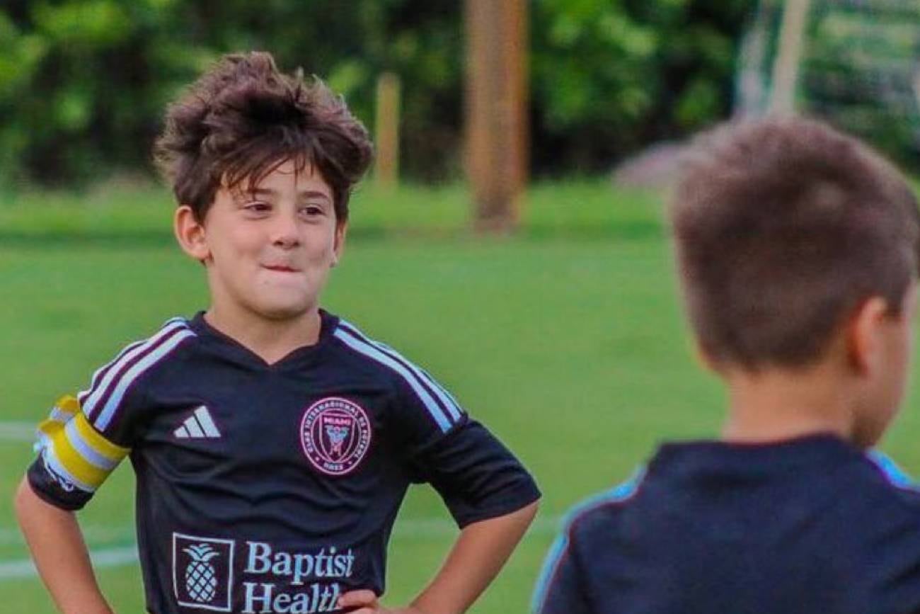 Ciro Messi como capitán de la sub7 del Inter Miami.