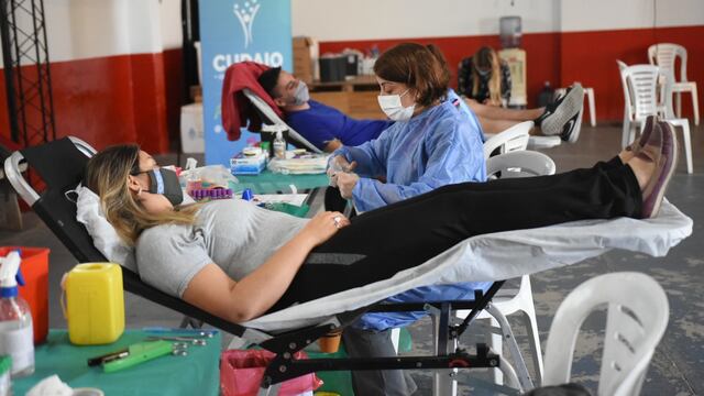 Se llevó a cabo una jornada de donación masiva de sangre en el Club Estudiantes
