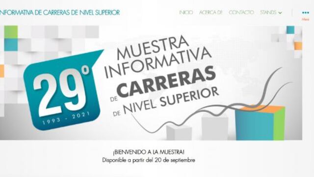 Del 20 al 23 de septiembre se realizará la 29° Muestra de Carreras.