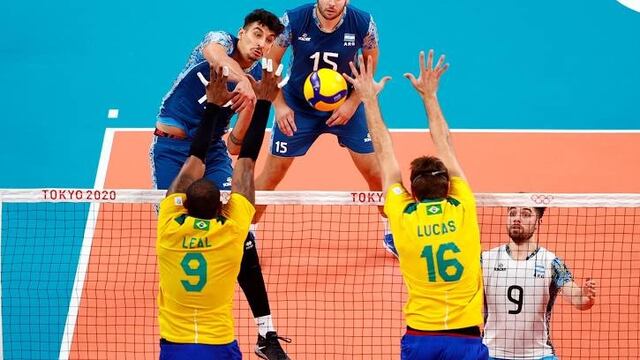El Seleccionado argentino de vóley masculino no pudo contra la potencia de Brasil (último campeón olímpico) y en un partidazo, cató 2-3.