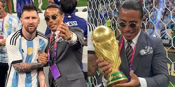 Salt Bae fue criticado por tocar la Copa del Mundo