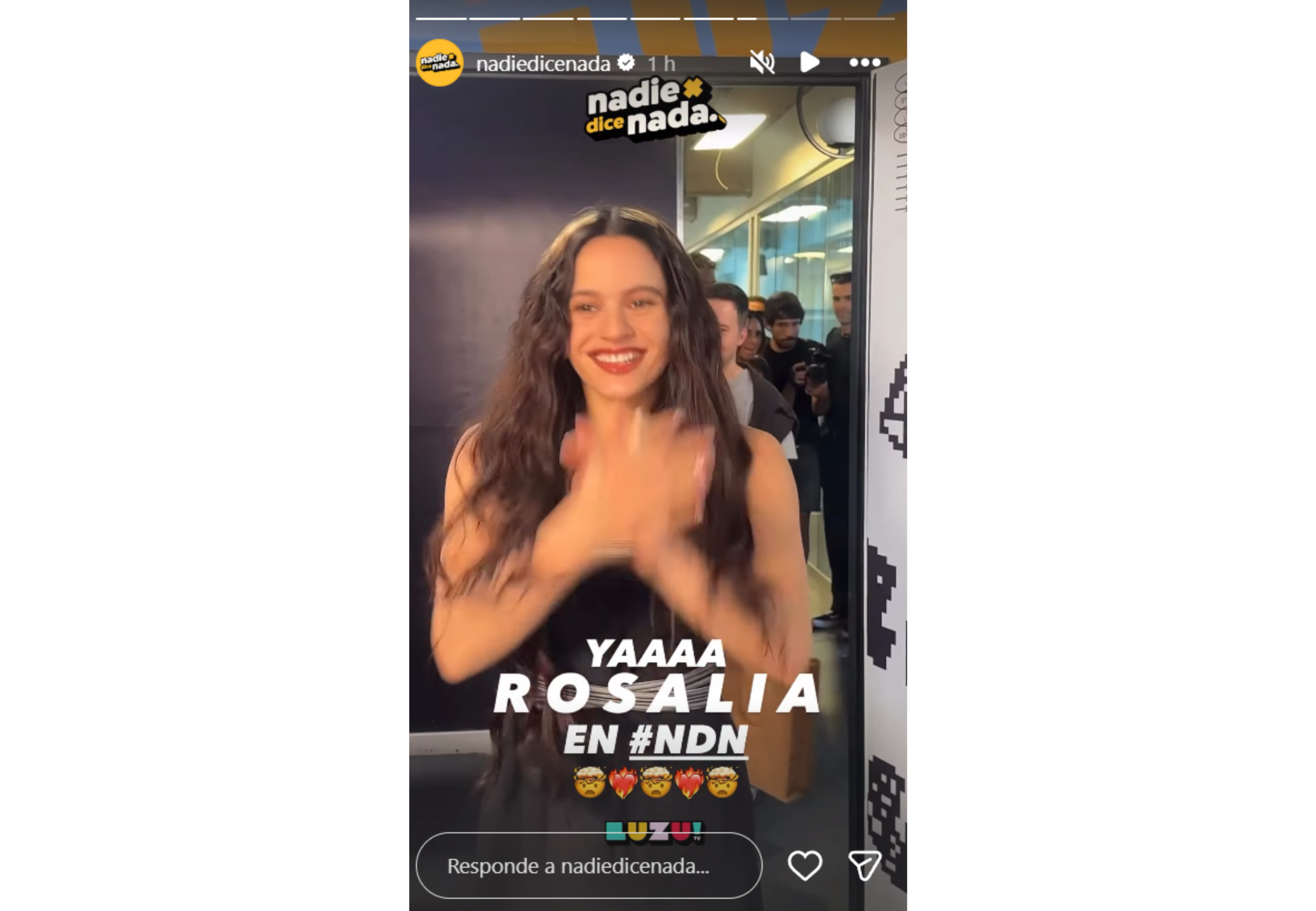 La cantante en Luzu TV.