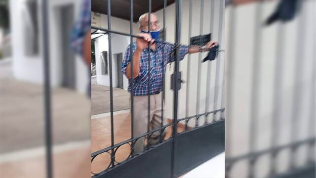 Adulto mayor quedó encerrado en el cementerio