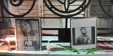 Marcha pidiendo justicia por Carol Mora y Martín Blanco