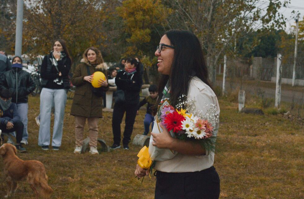 Laura Luque es la jefa del Grupo Scout 1465 “Flor de Ceibo” de Arroyito