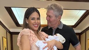 Barby Franco, Fernando Burlando y la pequeña Sarah. (Instagram Barby Franco)