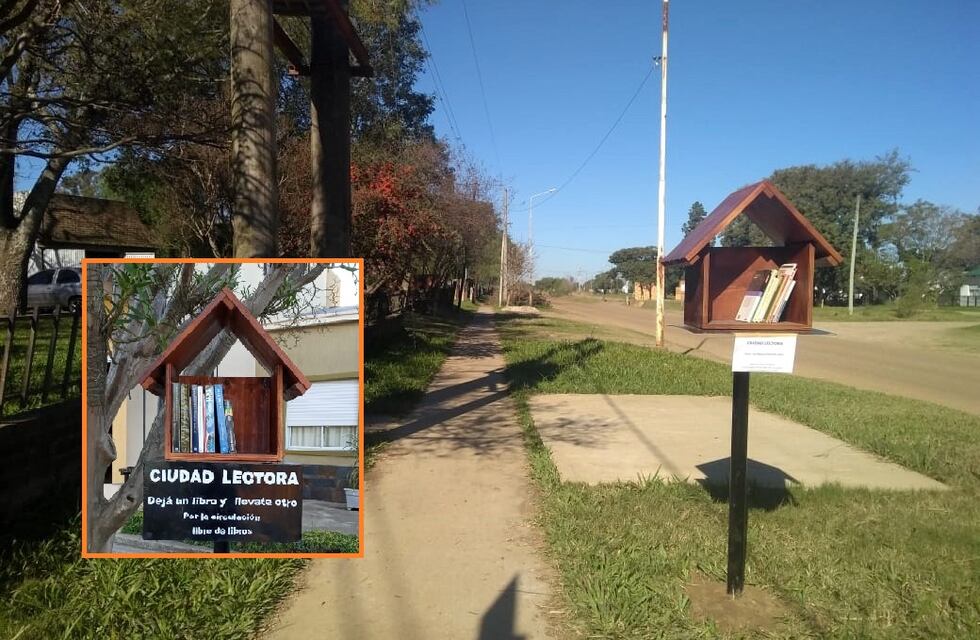 Una localidad entrerriana ofrece “libros libres” en las veredas de las casas