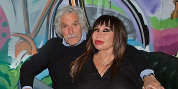 Moria Casán junto al Pato Galmarini.
