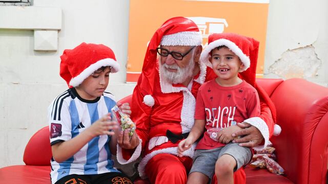 Papá Noel en el Museo Mercado de Arroyito