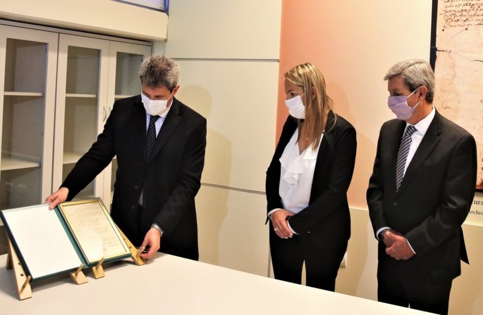 Restituyen documento histórico que consagró gobernador de San Juan a Domingo F. Sarmiento