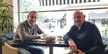 Los dirigentes de Unidos para Cambiar Santa Fe se juntaron a tomar un café.