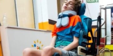 Thiago perdió la movilidad de su cuerpo y el habla.