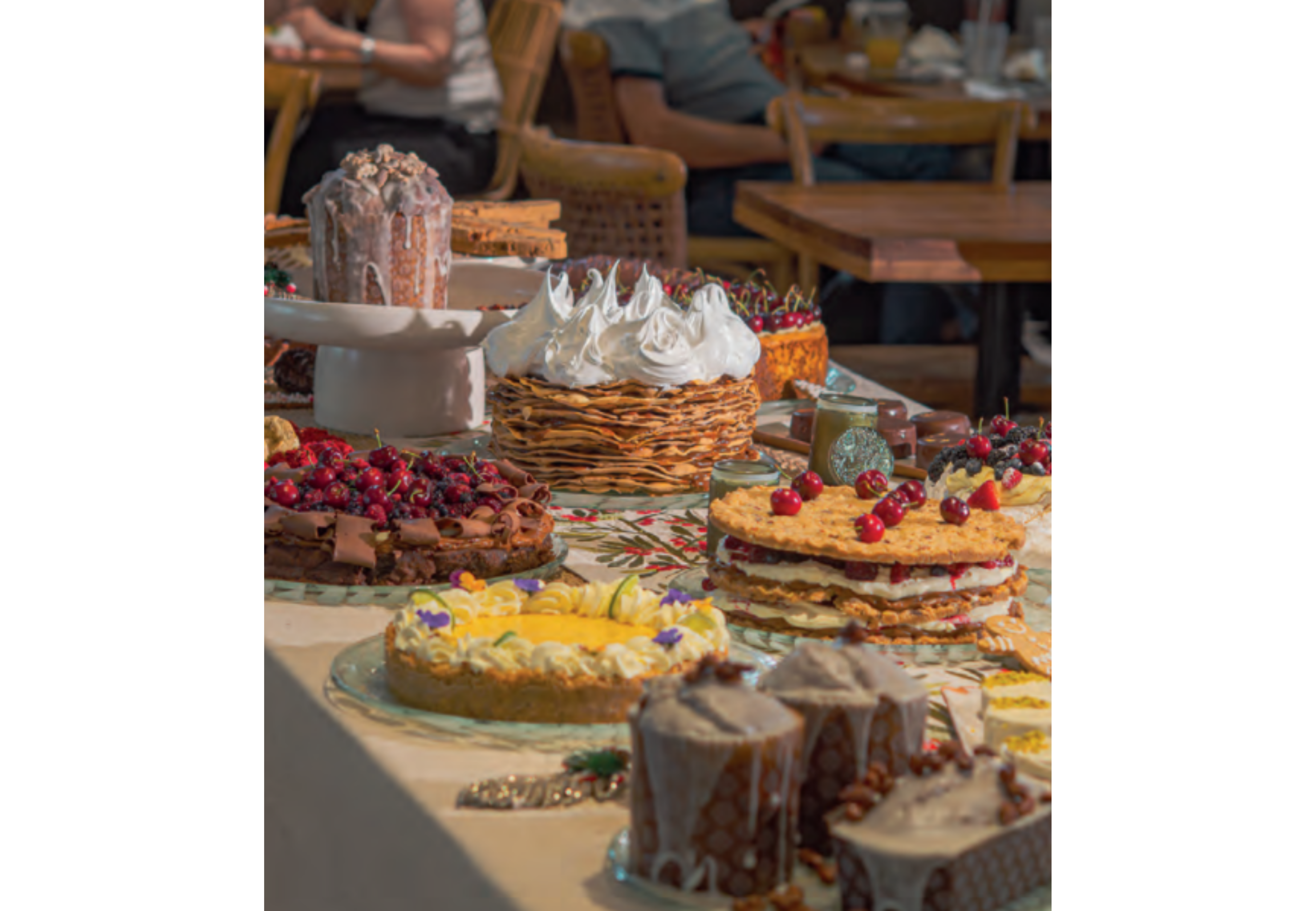 Parte de las opciones dulces.