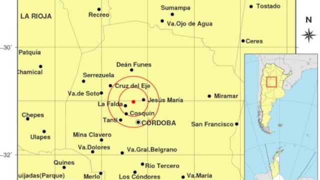 Otra vez, hubo un temblor en Córdoba.