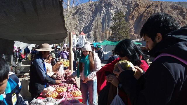 Los productores de la Quebrada del Toro en la Fiesta de la Papa Andina.