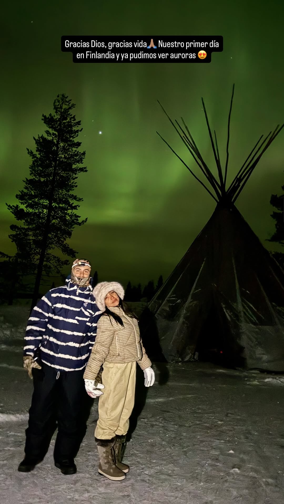 La emoción de la pareja.