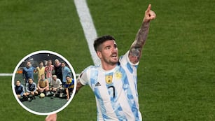 Rodrigo de Paul fue a jugar un picadito con Fran Stoessel en Núñez y su presencia causó furor.
