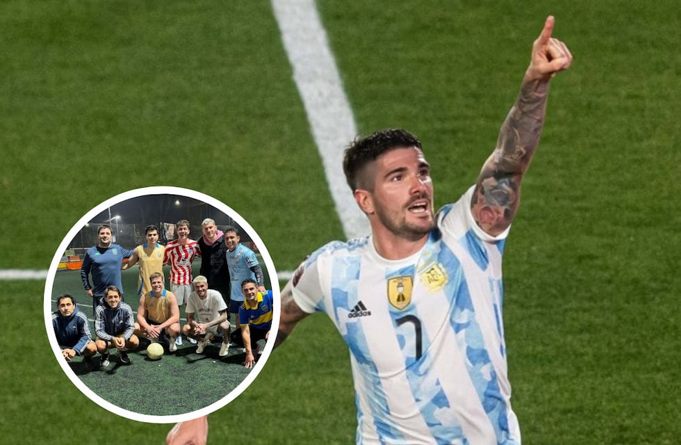 Rodrigo de Paul fue a jugar un picadito con Fran Stoessel en Núñez y su presencia causó furor