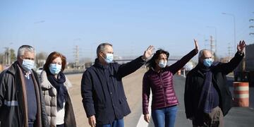 Schiaretti estuvo acompañado por Alejandra Vigo, Natalia de la Sota, Ricardo Sosa y Jorge Alves (Gobierno de Córdoba).