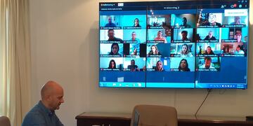 Daniel Gómez Gesteira partició de una reunión de municipios RAMCC, para definir la agenda climática.