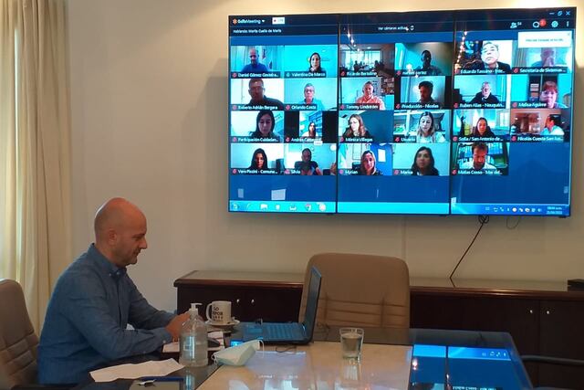 Daniel Gómez Gesteira partició de una reunión de municipios RAMCC, para definir la agenda climática.