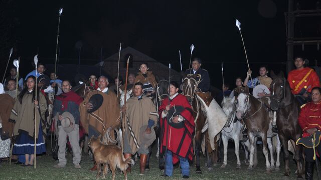 Recreación de la Batalla de León, "Día Grande de Jujuy", realizada en 2014, en el mismo lugar de los acontecimientos.