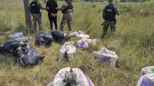 Incautan más de 270 kilos de marihuana en Santa Ana y detienen a una persona.