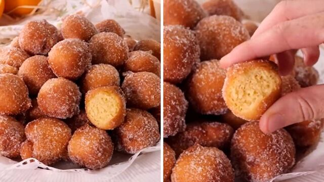 Cómo cocinar buñuelos de naranja.