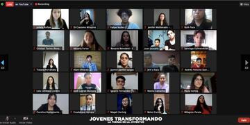 "Jóvenes Transformando" en conferencia nacional virtual.