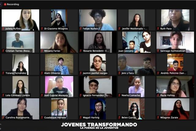 "Jóvenes Transformando" en conferencia nacional virtual.