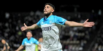 Maxi Romero puso en ventaja a Racing. Foto: @RacingClub