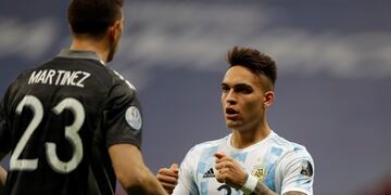 Lautaro Martínez se resintió de su lesión en el psoas.