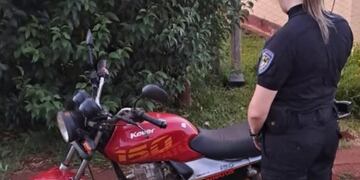 Campo Viera: recuperaron una motocicleta robada.