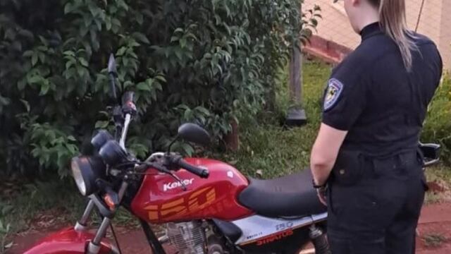 Campo Viera: recuperaron una motocicleta robada.