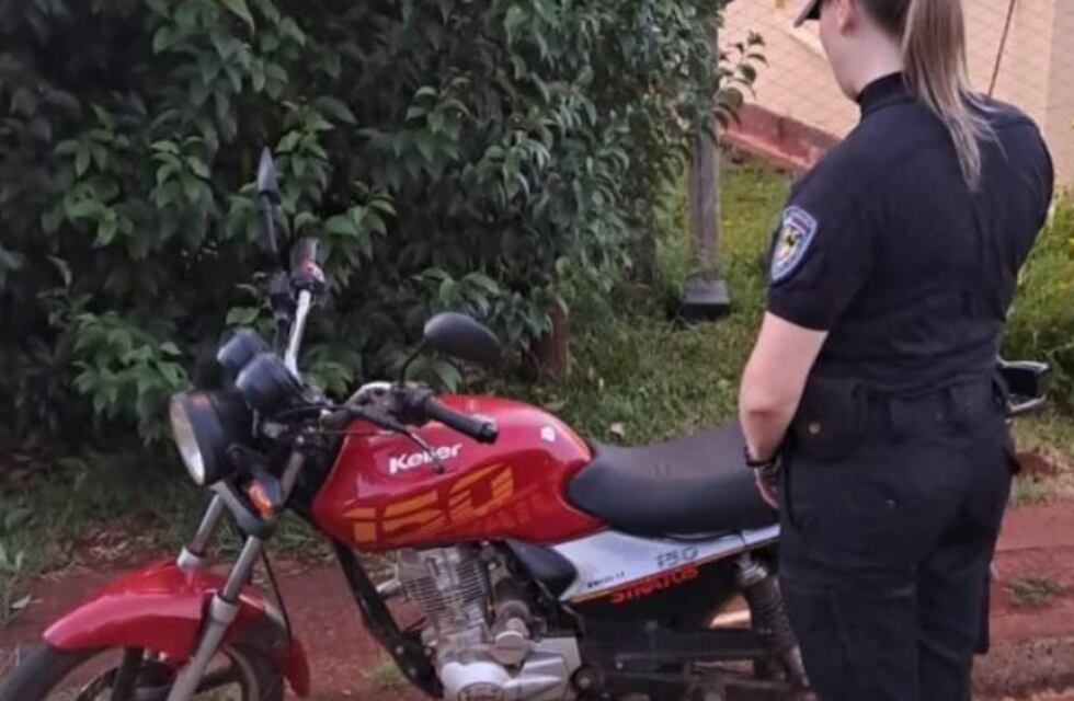 Campo Viera: recuperaron una motocicleta robada