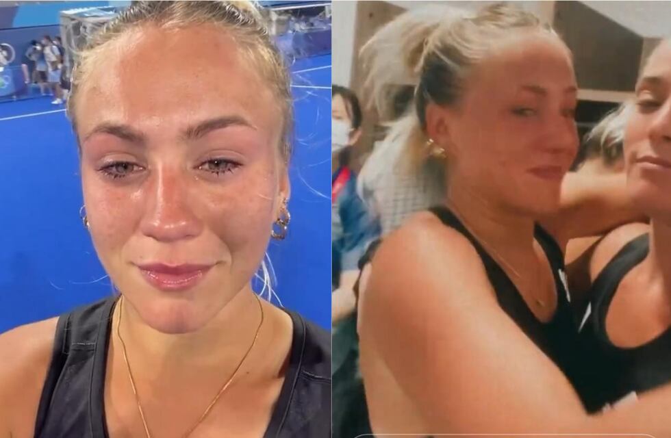 Las lágrimas de Juli Jankunas y el festejo íntimo con Agustina Albertario en el vestuario