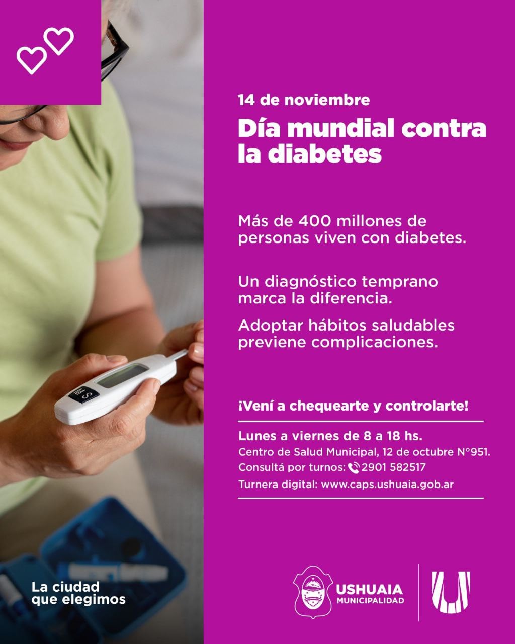 Los vecinos pueden acercarse al Centro de Salud Municipal de lunes a viernes, de 08 a 18 horas.