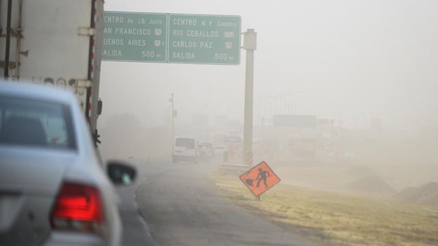 Viento y tierra en la ciudad de Córdoba.