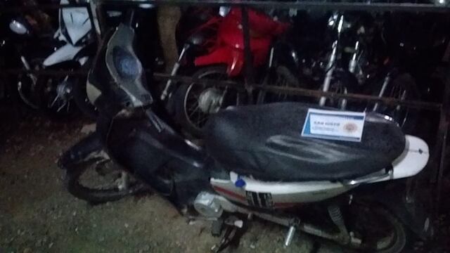 Moto secuestrada por Policia de Arroyito