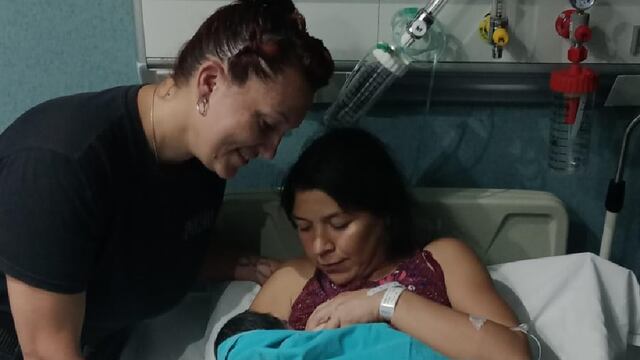 La sargento de la Micaela González salvó a Luna quien había nacido sin signos vitales.