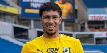 Rodrigo Saravia, mediocampista uruguayo, jugará en Belgrano (Archivo).