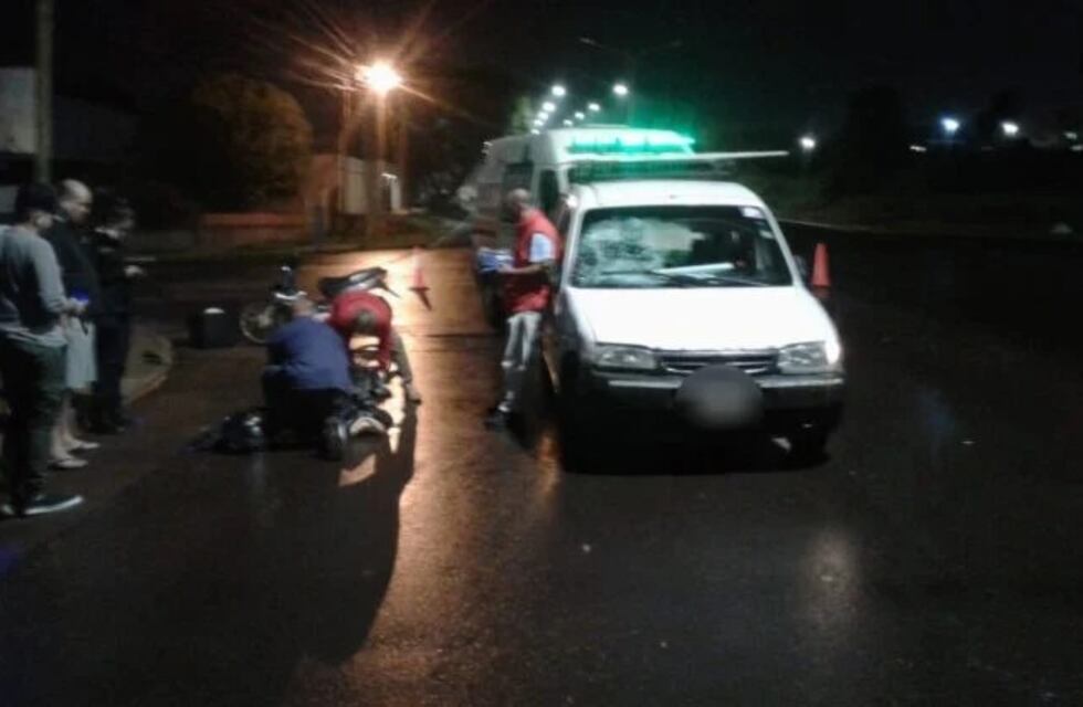 Motociclista herido de consideración tras siniestro vial en Posadas