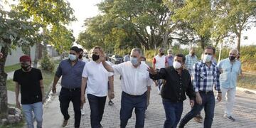 Jaldo recorrió obras en Lules.