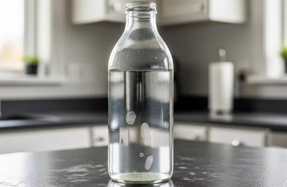 Ni vinagre ni bicarbonato: el truco definitivo para limpiar las botellas de vidrio y dejarlas como nueva
