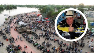 Emilio Scotto en la la Expo Moto de Gualeguaychú